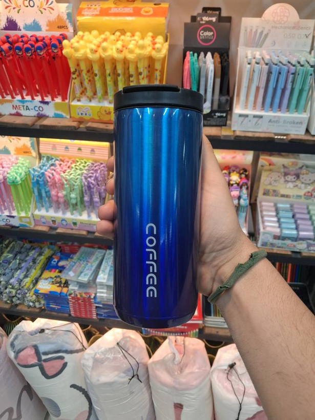 تراول ماگ 500 میلیلیتر برند Coffee | فلاسک مسافرتی وکیوم با درب آساننوش