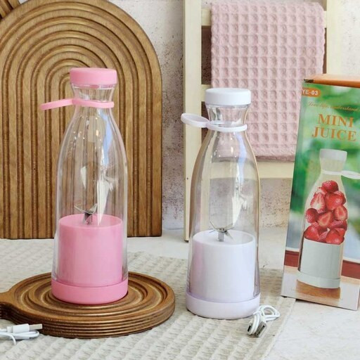 شیکر برقی ۷ تیغ طرح بطری | مخلوطکن شارژی و قابل حمل